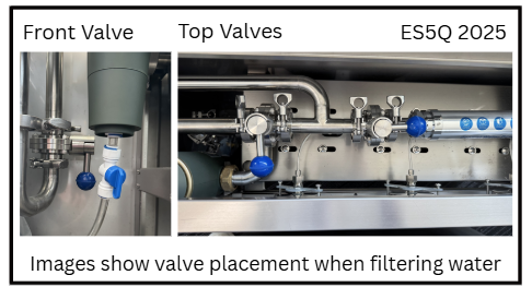 2025 ES5Q Filtering valve position