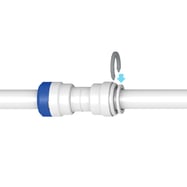 Grey-Collet clip on white background